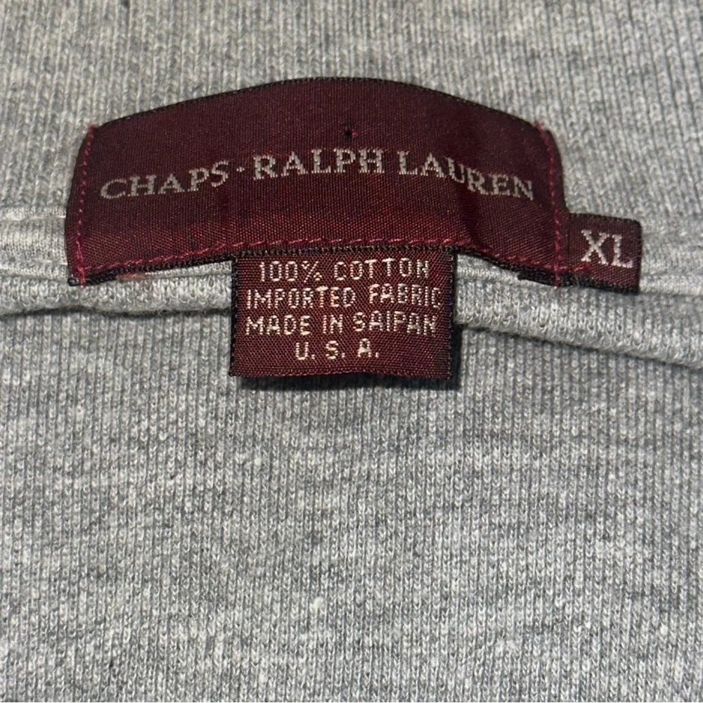 Ralph Lauren Chaps Vintage Men’s Size XL Heather Gray Short Sleeve Polo Shirt